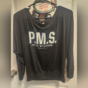 Off Hand Gear PMS Long Sleeve Cropped Slouchy Tee M 2A Patriot Training